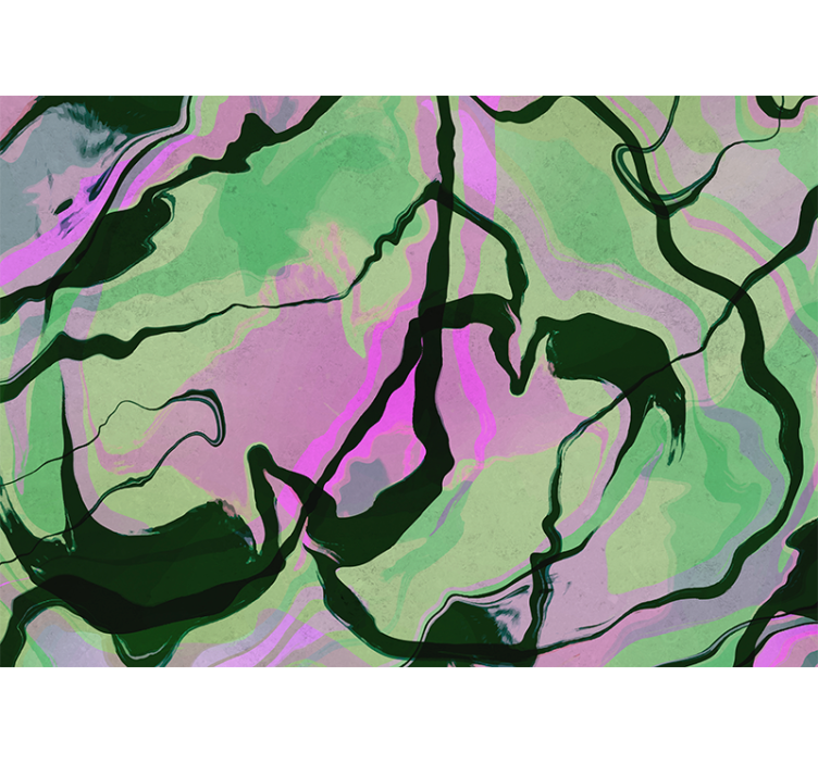 Fotomural juvenil Diseño de mármol verde militar y pin - TenVinilo