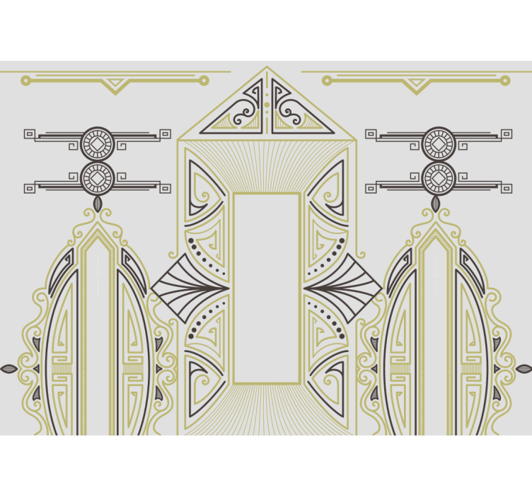 Fotomural abstracto Ornamental "art deco" - TenVinilo