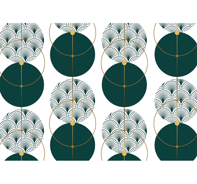 Mural de textura patrones geométricos de abanico - TenVinilo