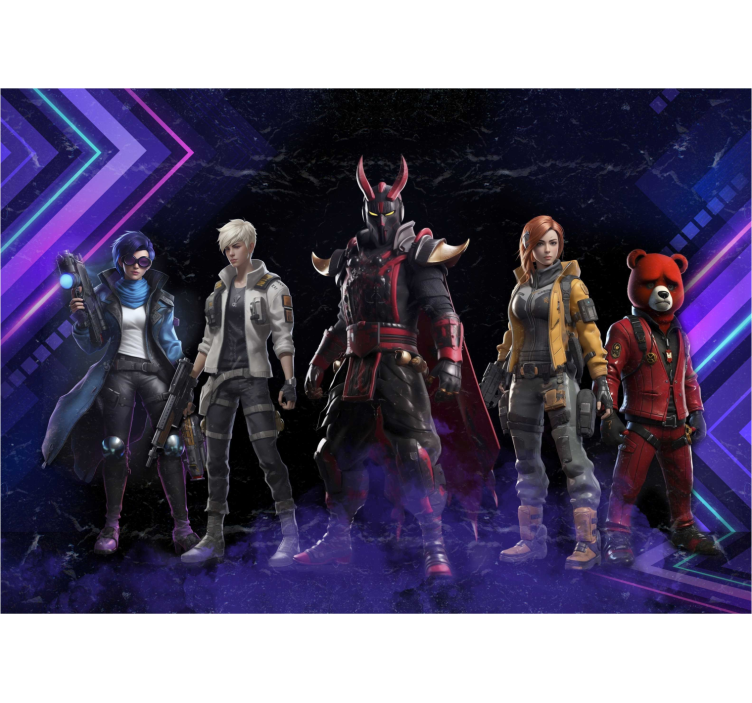 Fotomural juvenil personajes futuristasPersonajes futuristas - TenVinilo