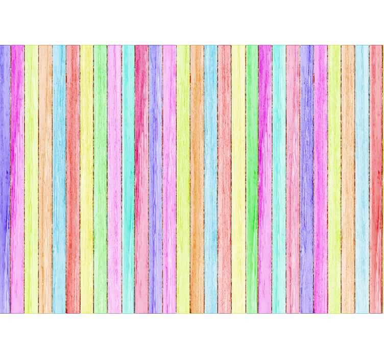 Fotomural madera tablones de madera de colores - TenVinilo