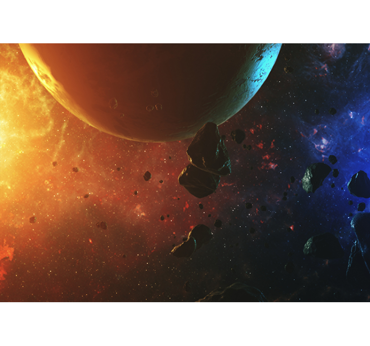 Fotomural habitación matrimonio galaxia - TenVinilo