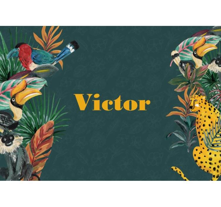 Fotomural personalizable Selva infantil personalizada - TenVinilo