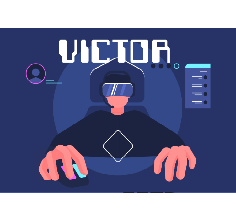 Fotomural personalizable Chico jugador - TenVinilo