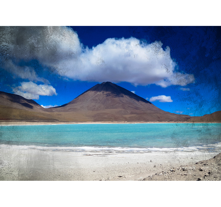 Mural de paisajes perspectiva del lago alpino - TenVinilo