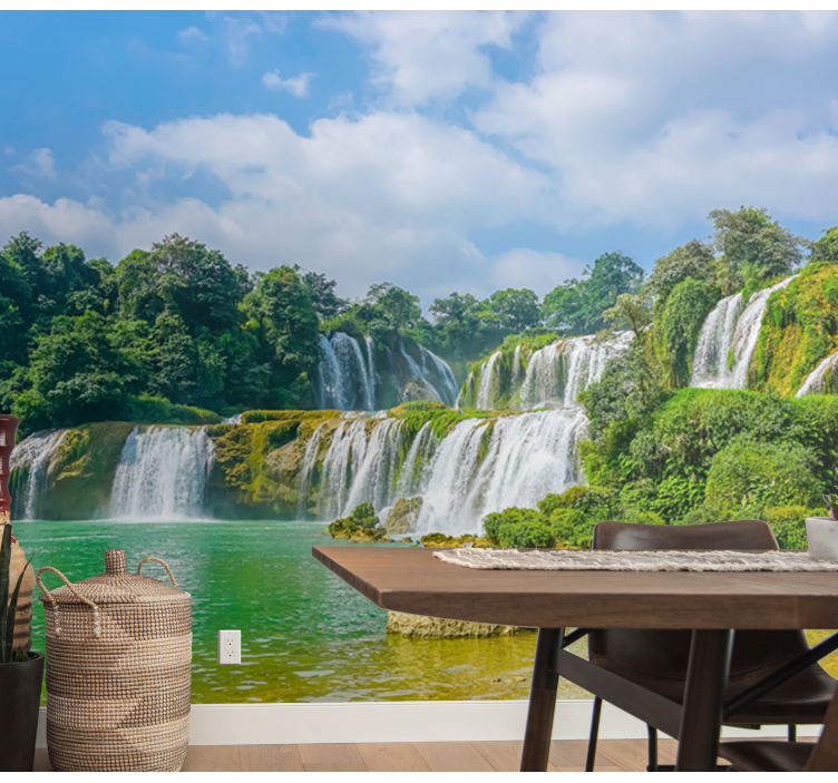 Fotomural 3D Cascada tropical 3d - TenVinilo