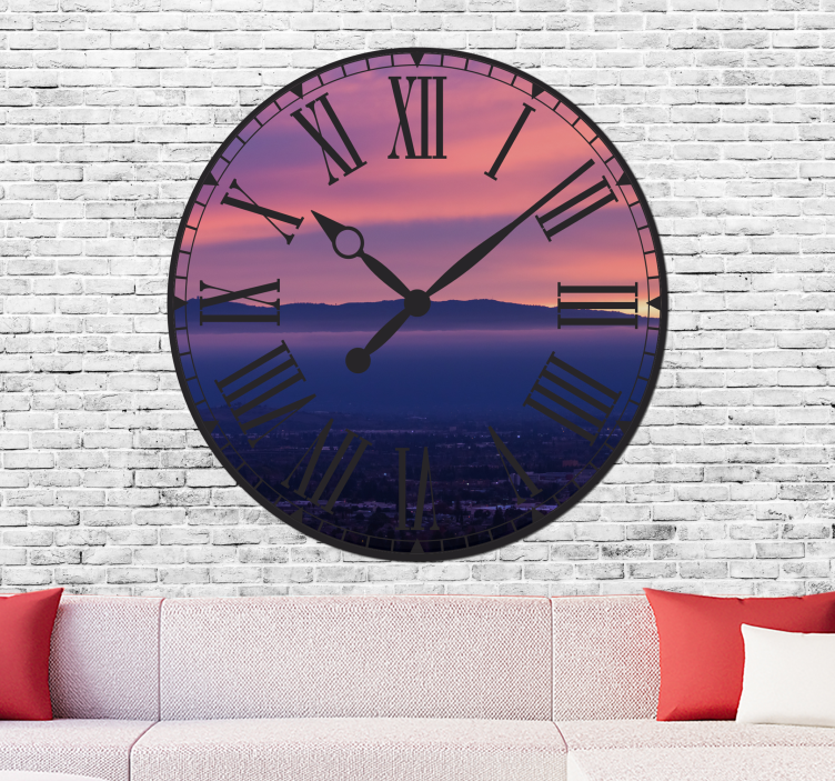 Fotomural 3D Ventana del reloj 3d - TenVinilo