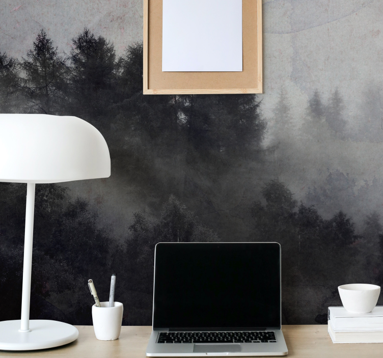 Fotomural de bosque Bosque neblinoso - TenVinilo