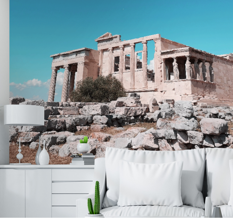 Fotomural cielo Acrópolis grecia diseño - TenVinilo