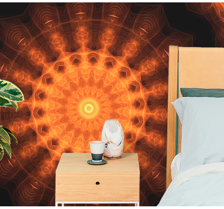 Fotomural mandala Amanecer pintado - TenVinilo