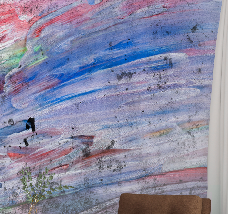 Mural abstracto remolinos de colores dinámicos - TenVinilo