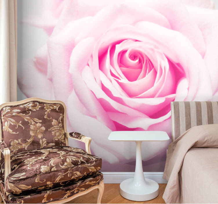 Mural amapolas rosa suave pink - TenVinilo