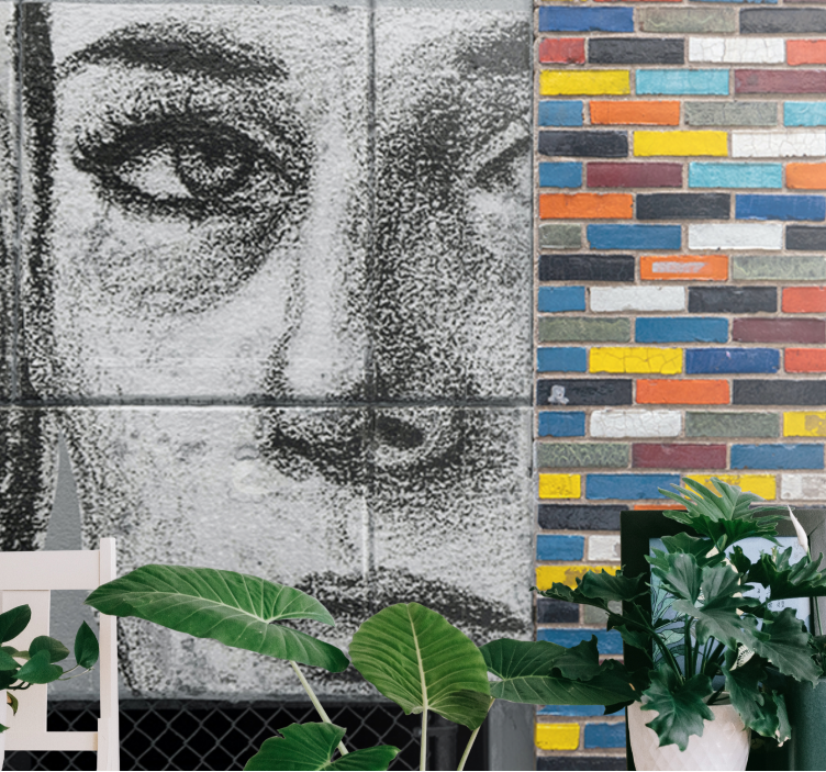 Fotomural arte clásico Retrato de mujer dibujada a mano - TenVinilo