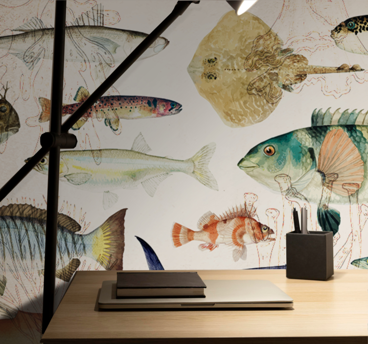 Mural de animales colección vida marina - TenVinilo