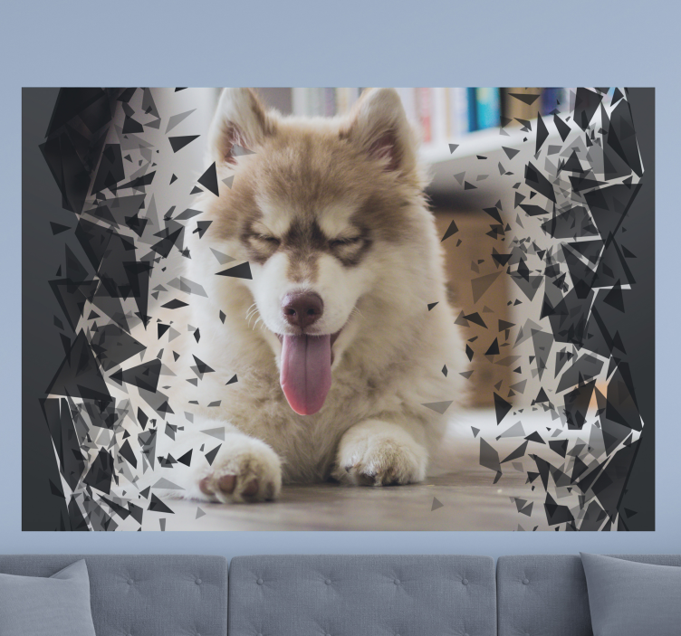 Mural de animales retrato de ruptura - TenVinilo