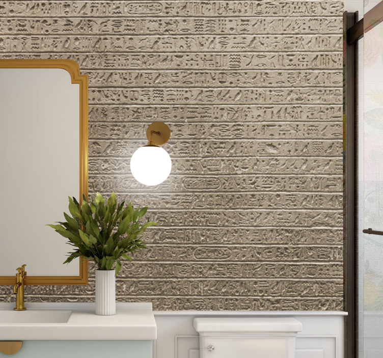 Mural de arte textura de escritura antigua - TenVinilo