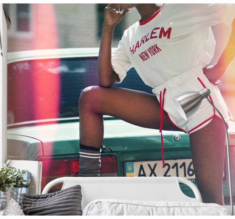 Mural de gente pose estilo harlem - TenVinilo