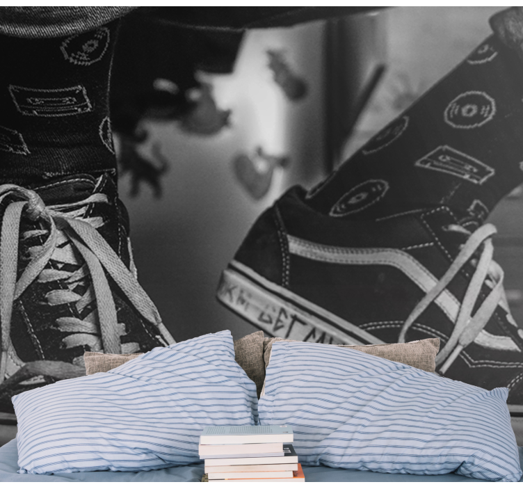 Mural de música calcetines de cinta de casete - TenVinilo