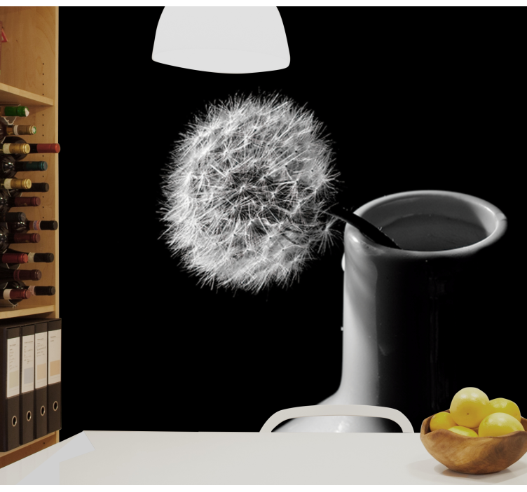 Fotomural diente de león Diente de león en maceta - TenVinilo