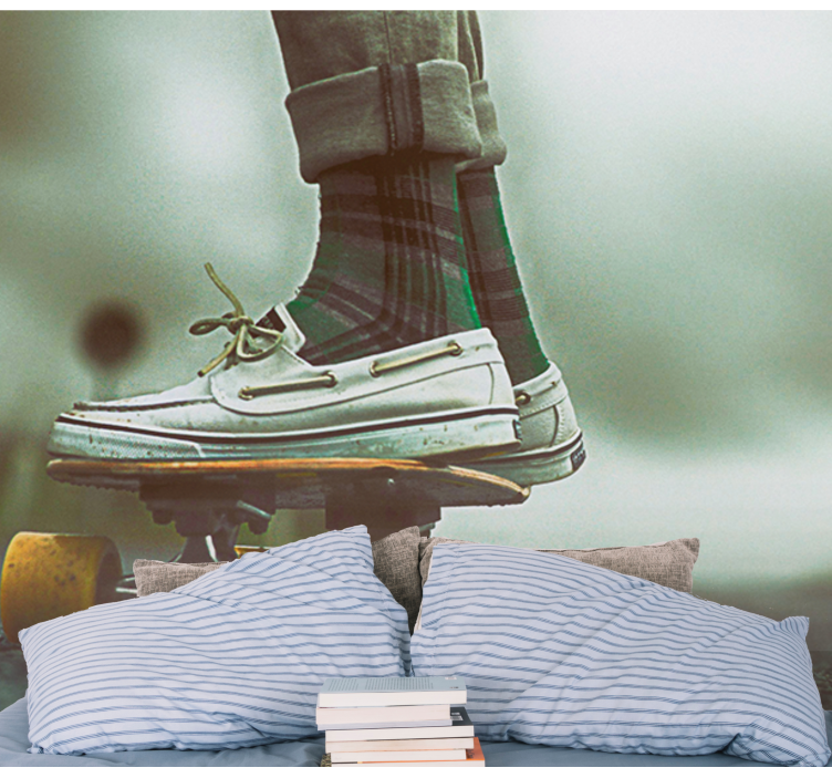 Mural graffiti estilo de patineta genial - TenVinilo