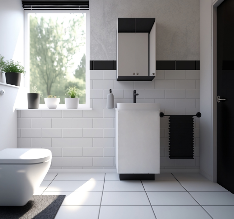 Fotomural texturas azulejos blancosAzulejos blancos - TenVinilo