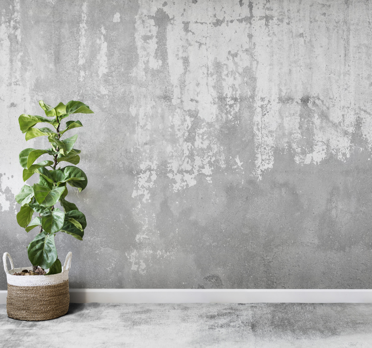 Fotomural de piedra de hormigón en bruto - TenVinilo