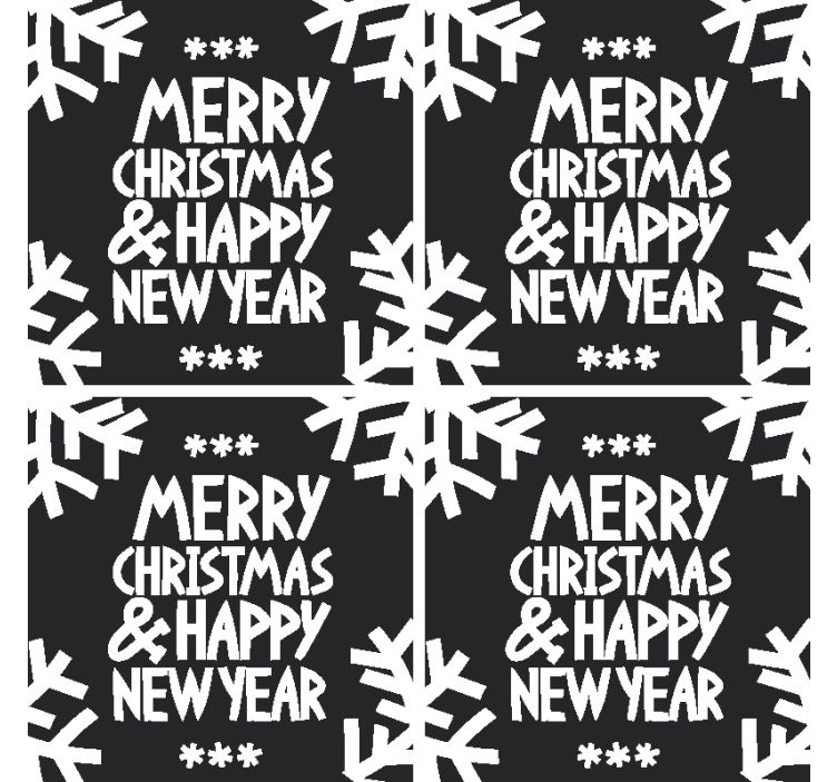 Posavasos feliz navidad y próspero año nuevo - TenVinilo