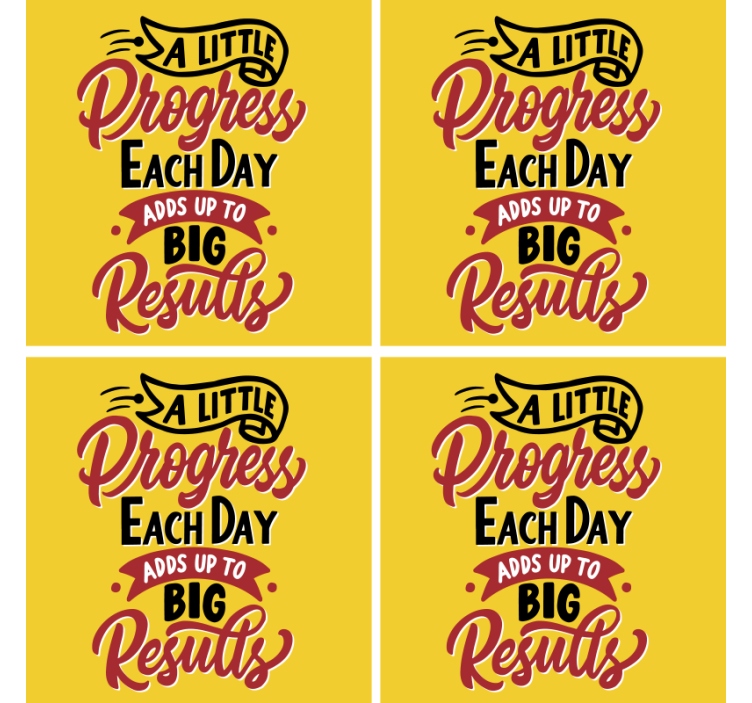 Posavasos con frases cita de motivación - TenVinilo