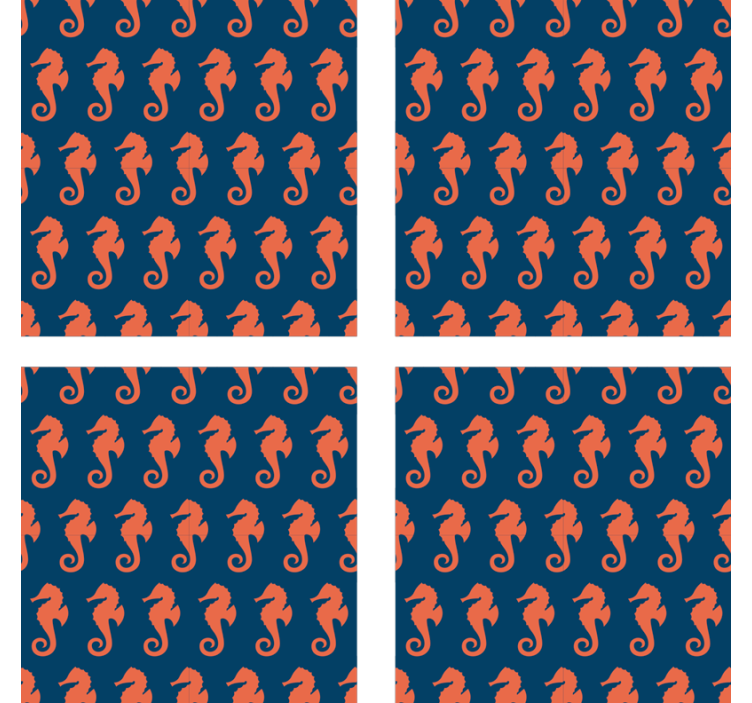 Posavasos frikis con diseño de caballito de mar - TenVinilo