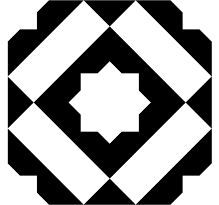 Posavasos azulejo Azulejo cuadrado negro - TenVinilo