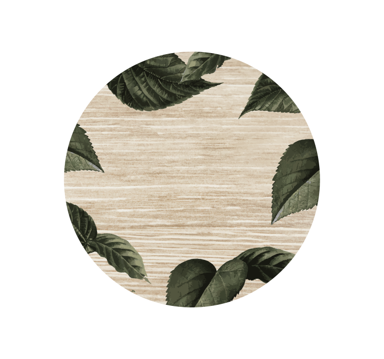 Posavasos textura Patrón de madera hojas tropicales - TenVinilo