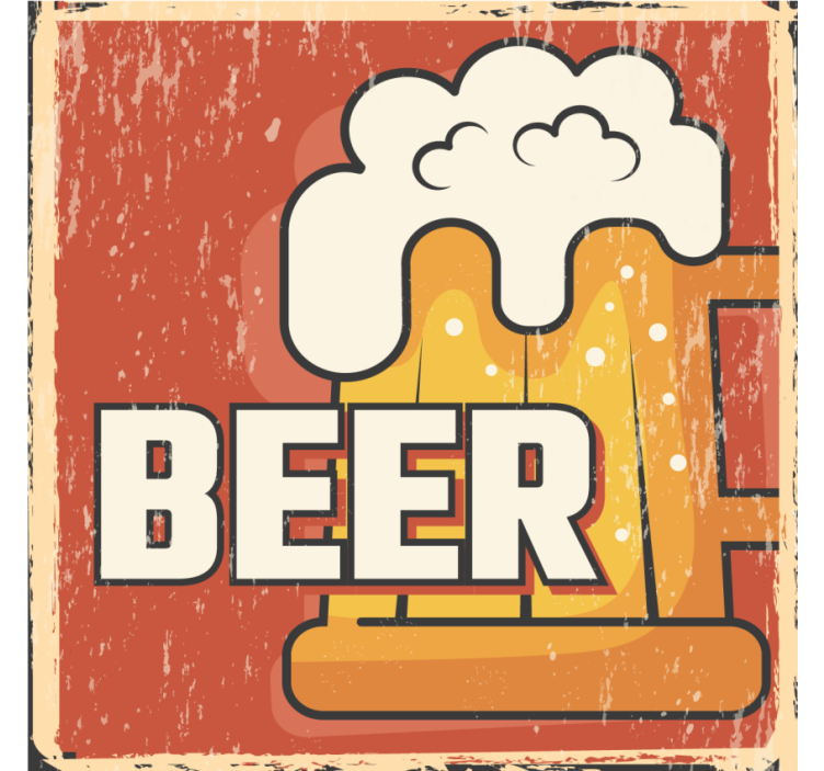 Posavasos cerveza gráfico de jarra de cerveza - TenVinilo