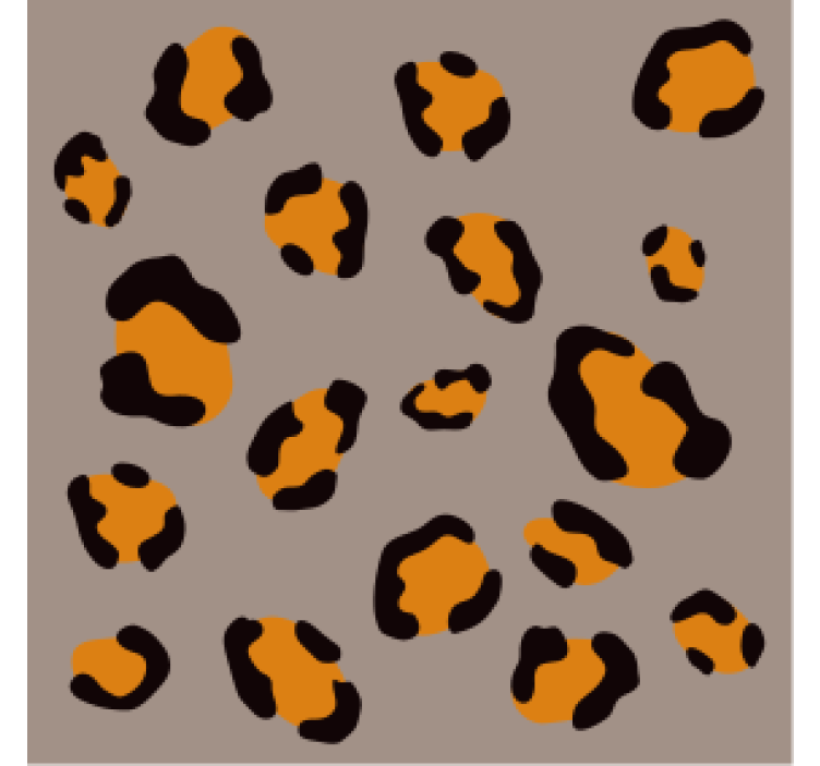 Posavasos cerveza estampado de leopardo - TenVinilo