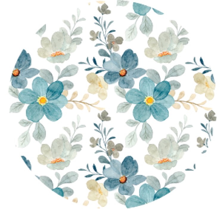 Posavasos de flores vintage acuarela - TenVinilo