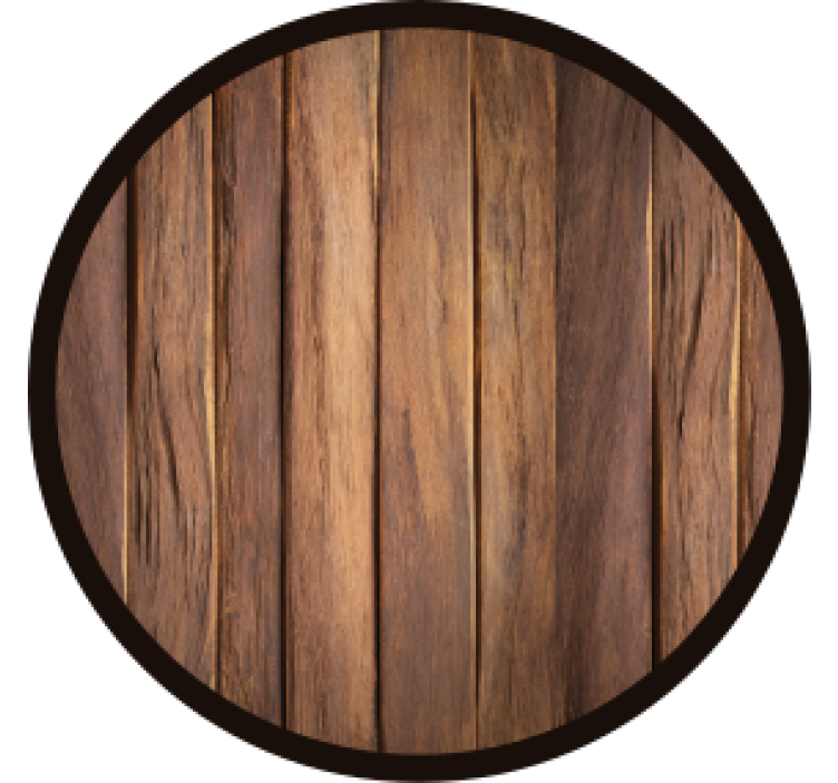 Posavasos cerveza base circular textura madera - TenVinilo