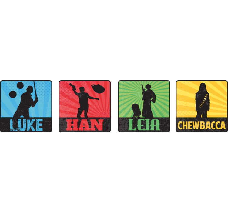 Personajes de películas de estilo cómico más posavasos - TenVinilo