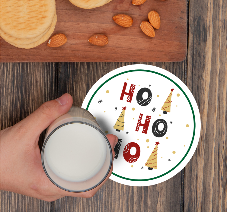 Posavasos navideño Ho - TenVinilo