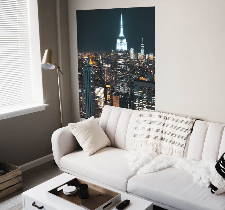 Ciudad de nueva york en el puesto nocturno - TenVinilo