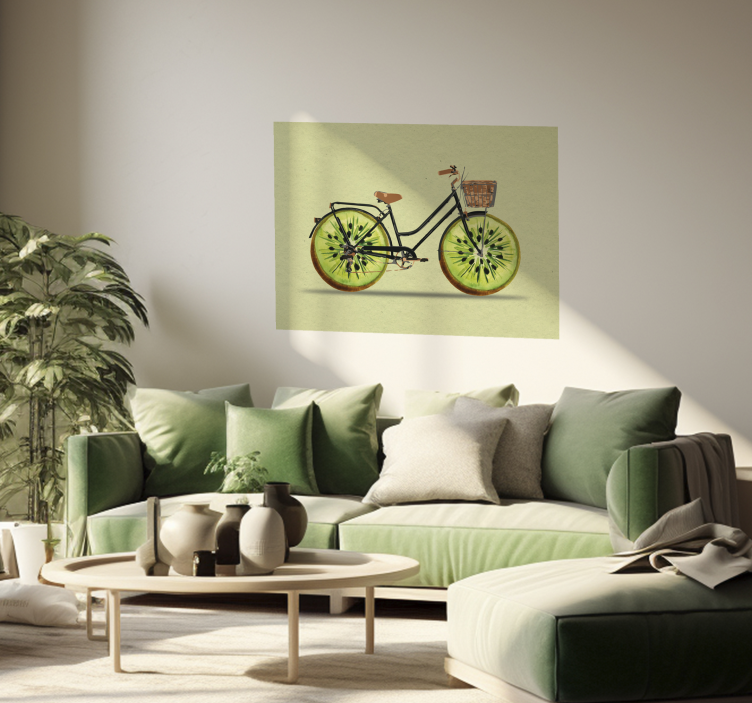 Poster bicicleta Kiwi - TenVinilo