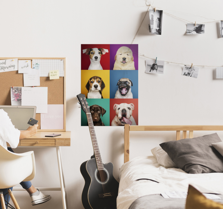 Diseño de impresión de póster de cachorro de perro - TenVinilo