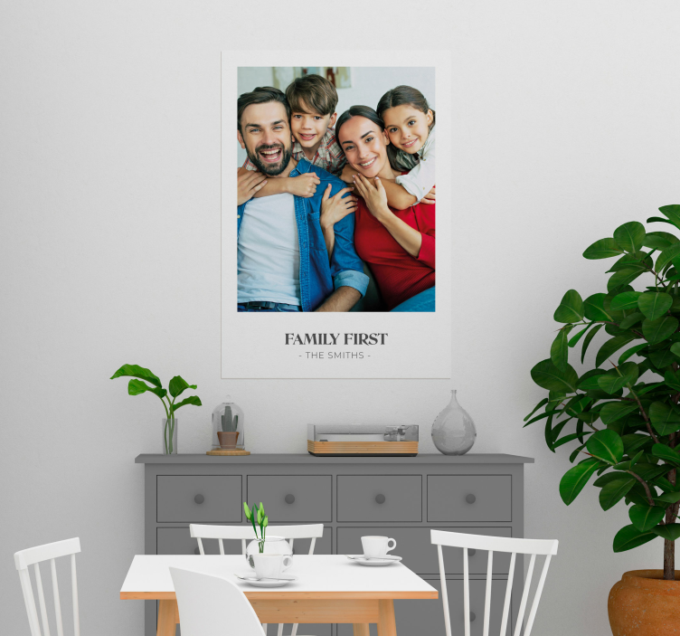 Cartel personalizable del primer amor de la familia - TenVinilo