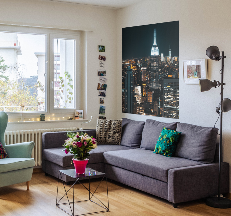 Ciudad de nueva york en el puesto nocturno - TenVinilo