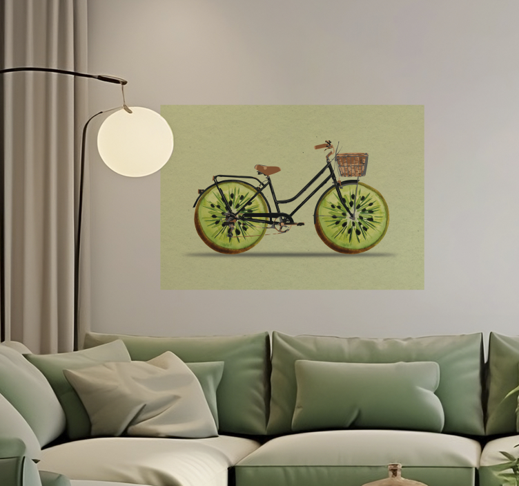Poster bicicleta Kiwi - TenVinilo