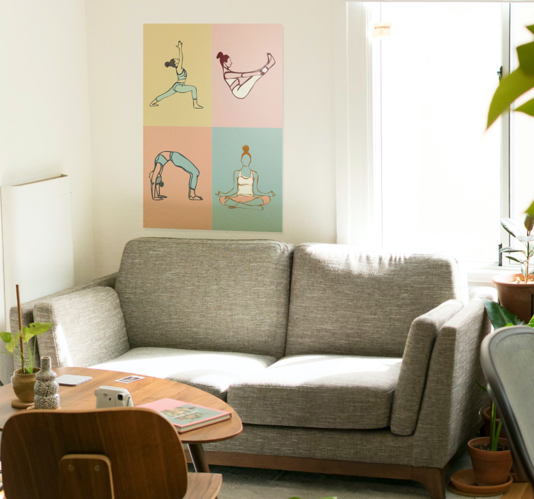 Poster deporte yoga - TenVinilo