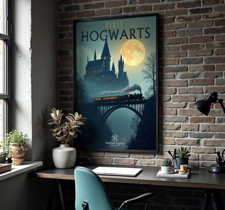 Poster habitación juvenil visita hogwarts - TenVinilo