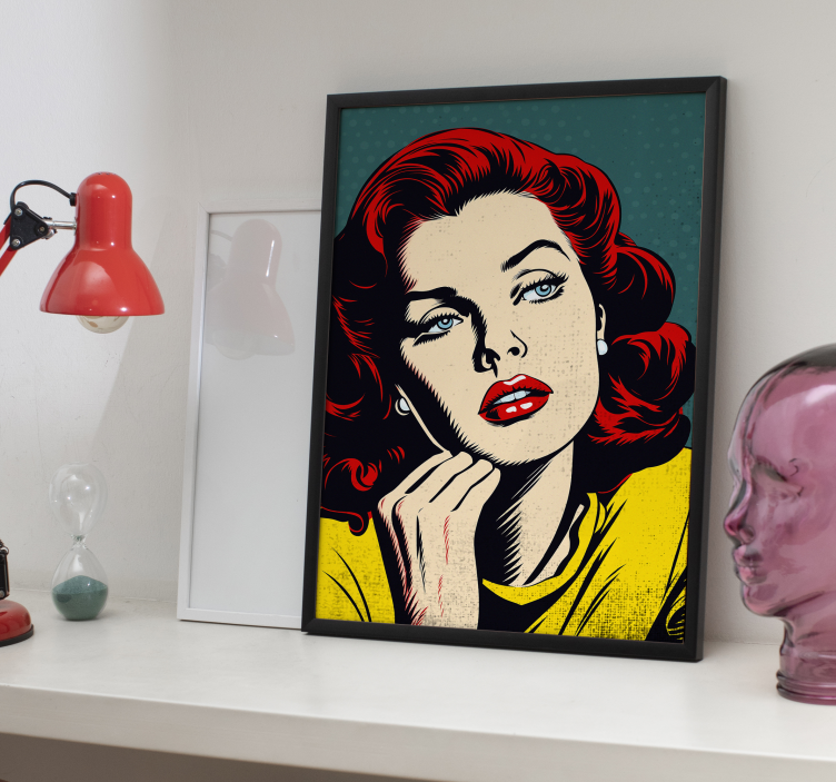 Póster pop art mujer hermosa clásica - TenVinilo