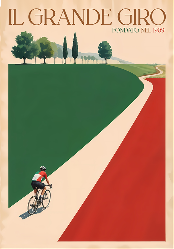 Poster cicilismo il grande giro - TenVinilo