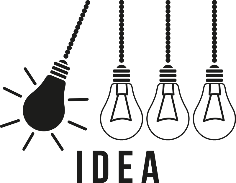 Poster oficina idea con un bonito diseño - TenVinilo