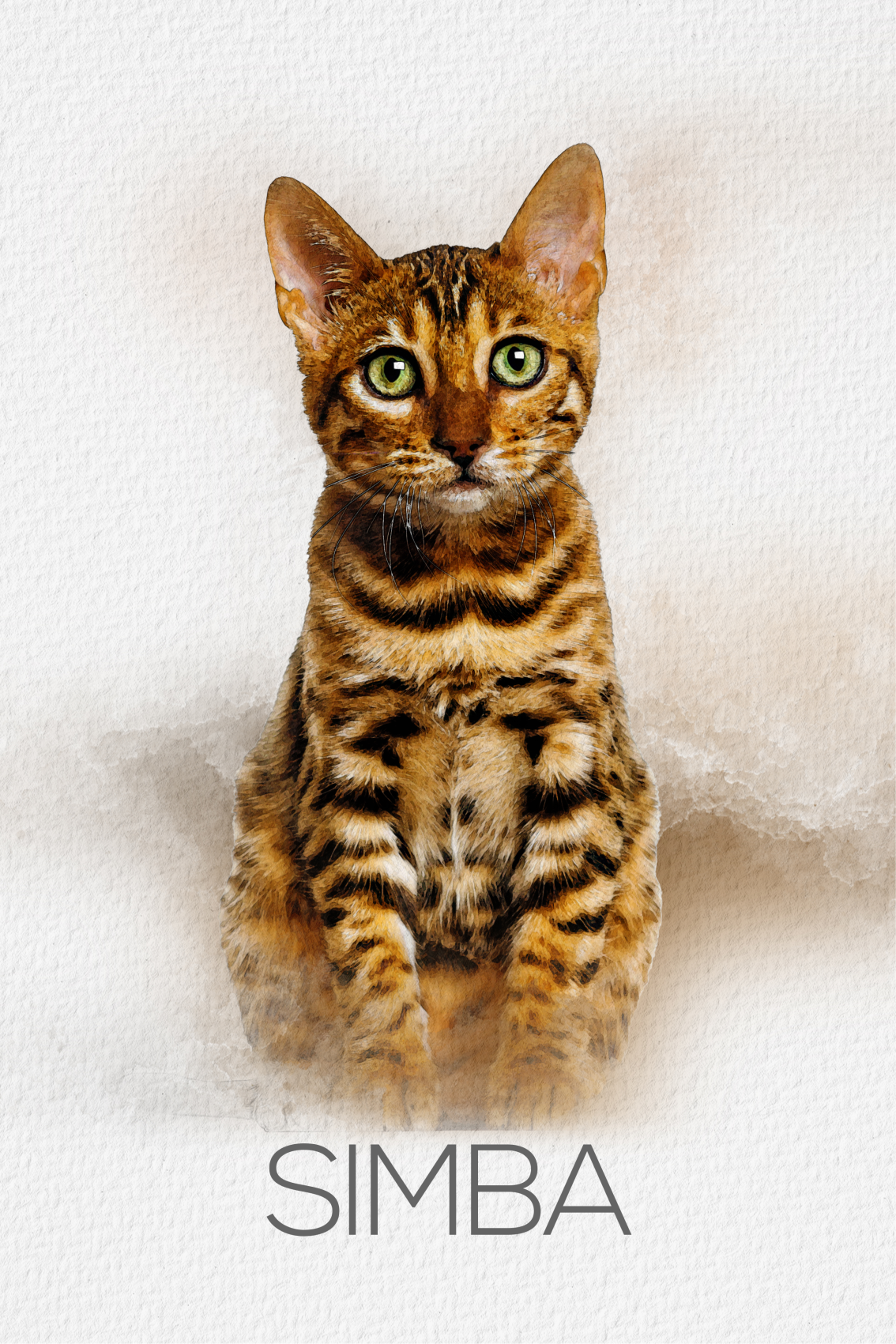 Poster salón retrato de mascota - TenVinilo
