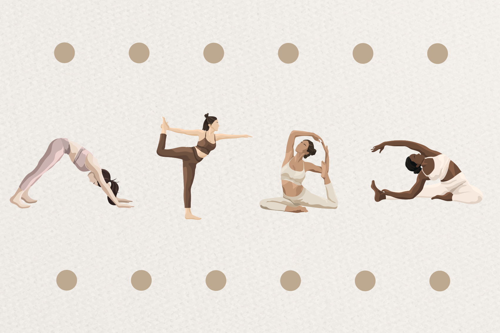 Poster con frases secuencia de posturas de yoga - TenVinilo